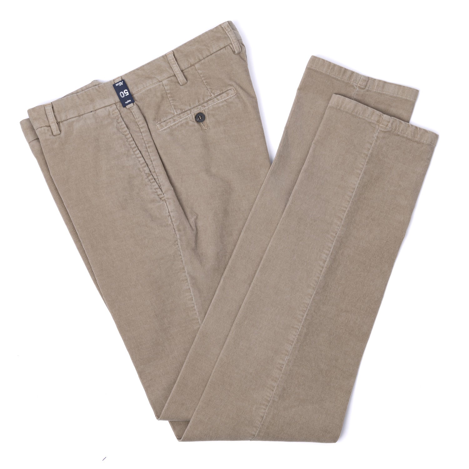 Exclusively for Michael Jondral: Stucco-Colored Corduroy Trousers made from a Pre-Washed Cotton Blend - Rota Sport